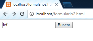 Formulário de busca